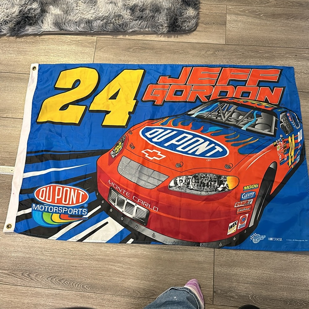 Vintage 2004 NASCAR Jeff Gordon Racing Flag